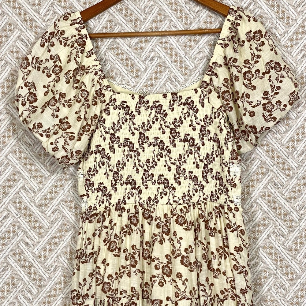 Anthropologie J Gee Sz Large Maxi Dress Cottagecore Prairie Romantic Boho Dainty - Picture 7 of 7